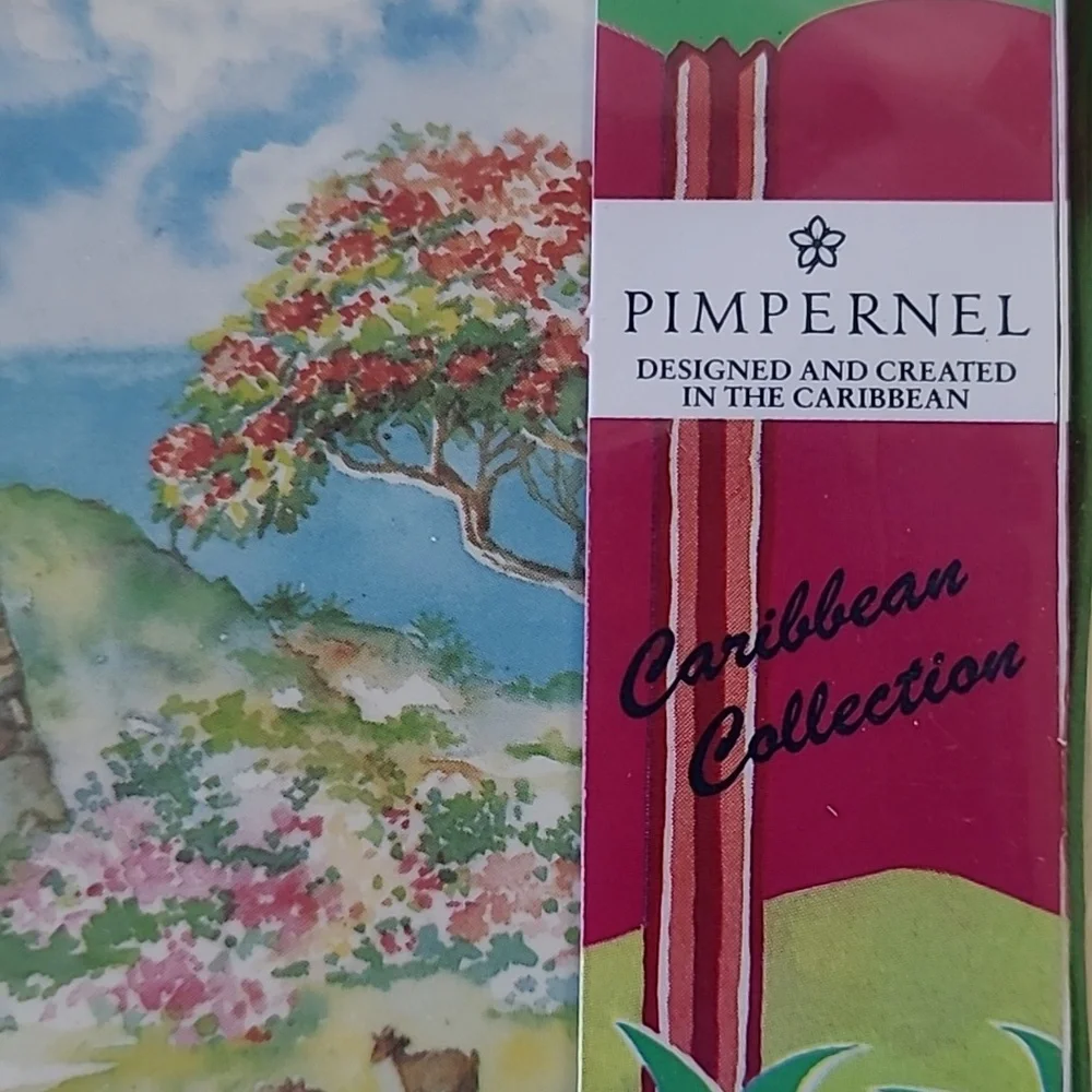 NEW Pimpernell Caribbean collection Barbados Drink Coasters  Set of 6 SEALED Box